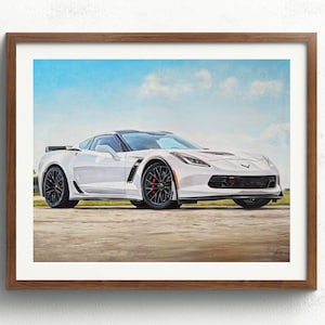Custom Oil on Canvas Car Portraits - Hand-Painted Personalized Artwork of Your Favorite Vehicle
