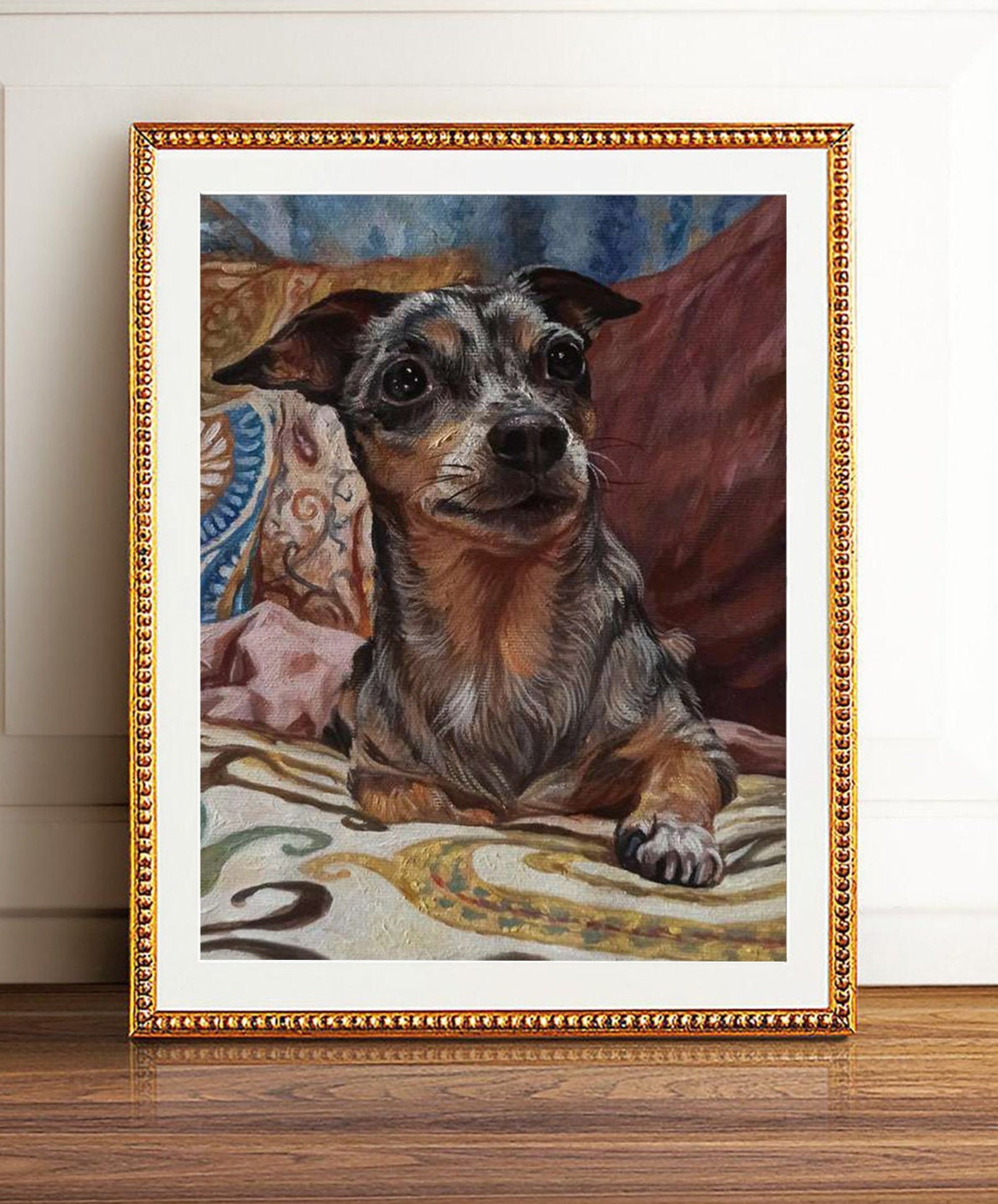 Portrait of a Dog Portrait of a Pet Personal Portrait of a Dog Etsy