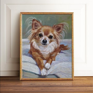 Custom pet portraits painting Dog portraits Dog painting- oil painting on canvas Handmade pet portrait Custom dog portrait Father&#39;s day gift