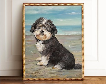 Tierportrait – Realistisches Ölgemälde auf Leinwand