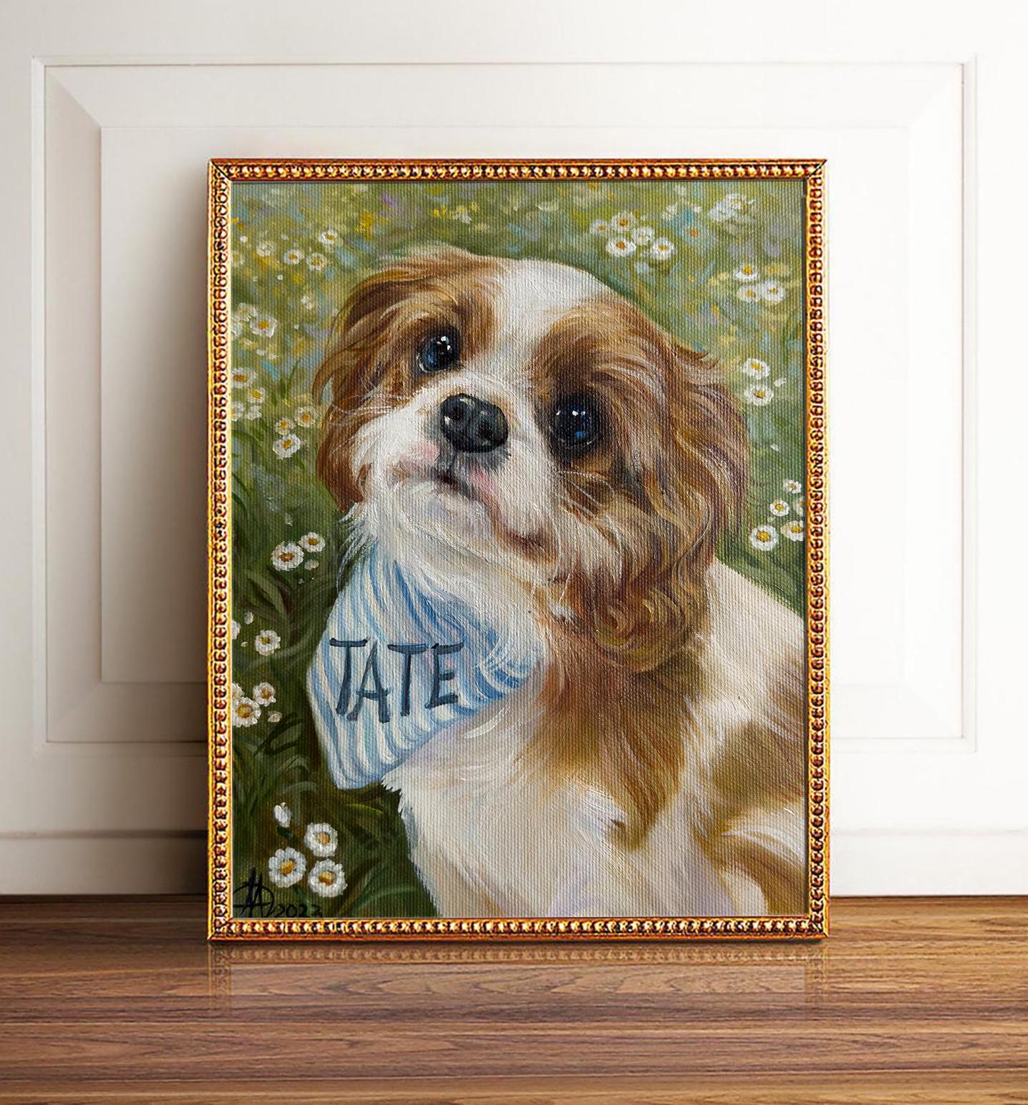 Custom Pet Portraits in Oil. Custom Personalized Pet Portraits - Hand-Painted Oil on Canvas by Professional Artist.