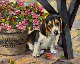 Custom Oil Pet Portraits: Immortalize Your Beloved Pets on Canvas Realistic Oil Pet Portraits