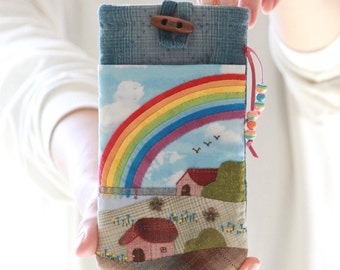 Handmade Phone Case, Phone accessory, Fabric iPhone Cover