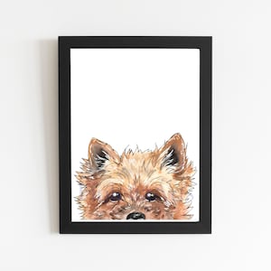 Cairn Terrier Dog Art Print, Watercolour Cairn Terrier Painting, Cairn Terrier Watercolor Dog Wall Art, Gift Pet Memorial Birthday