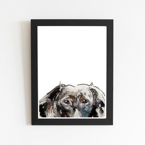 Dachshund Art Print, Sausage Dog Watercolor Gift Dog Lover, Black Dachshund Art, Dog Wall Art Home Decor, Wall Decor Weiner Doxie Dachshund