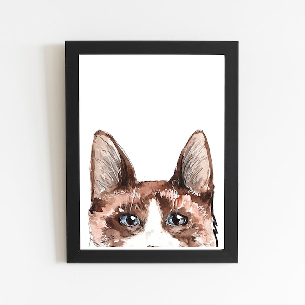 Snowshoe Cat Etsy