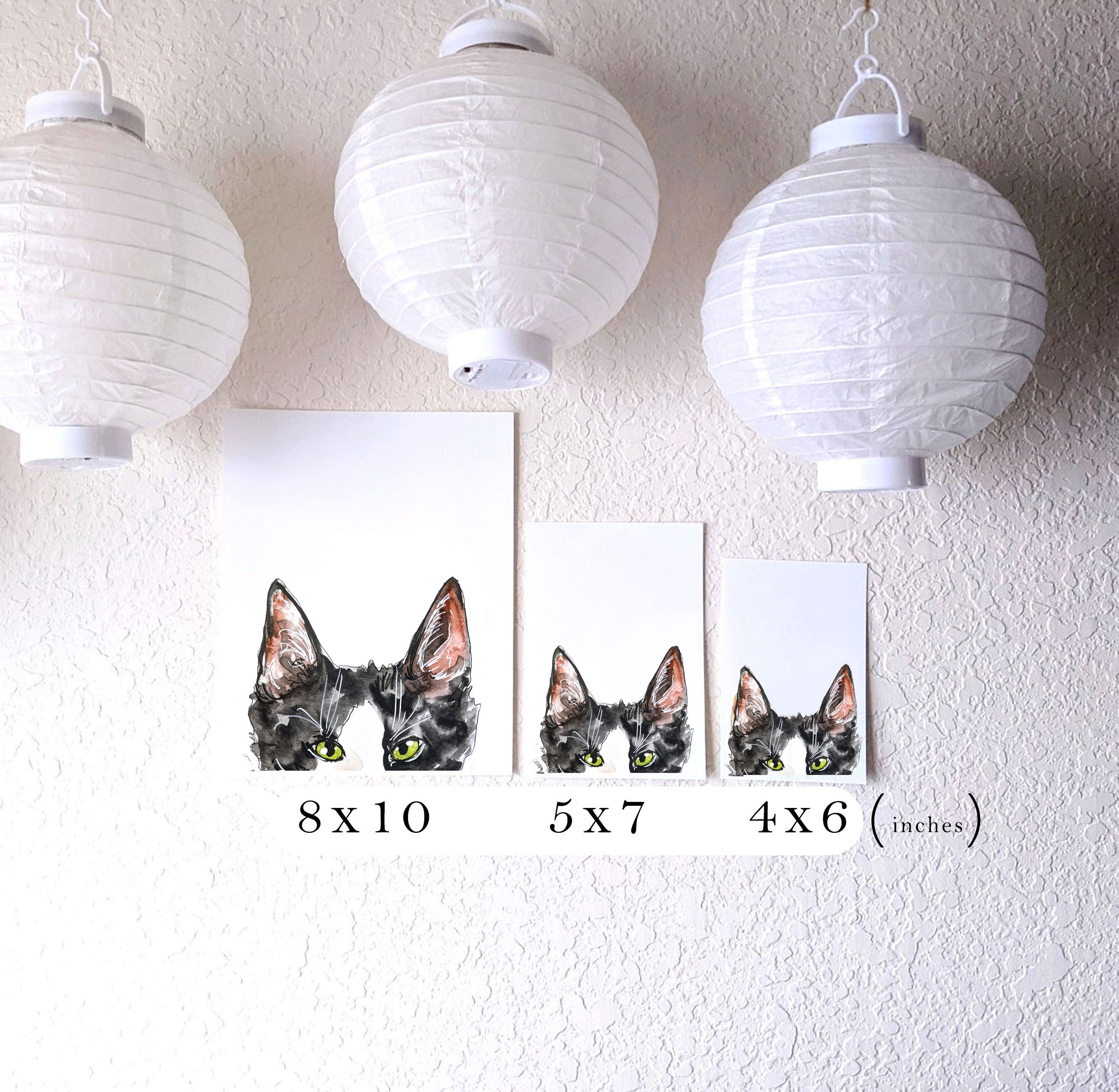 Tuxedo Cat Art Print: Watercolor Animal Illustration - Etsy