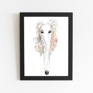 Let Me Do It For You Long Dog Meme, Funny Long Nose Dog, Dog TikTok Trend, Watercolor Illustration Wall Decor, Cute Art Print