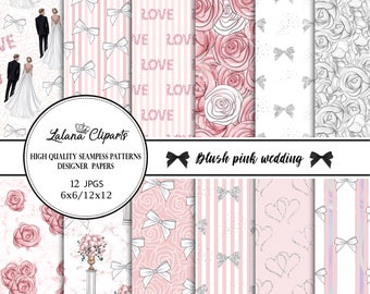 Bridal digital paper | Etsy