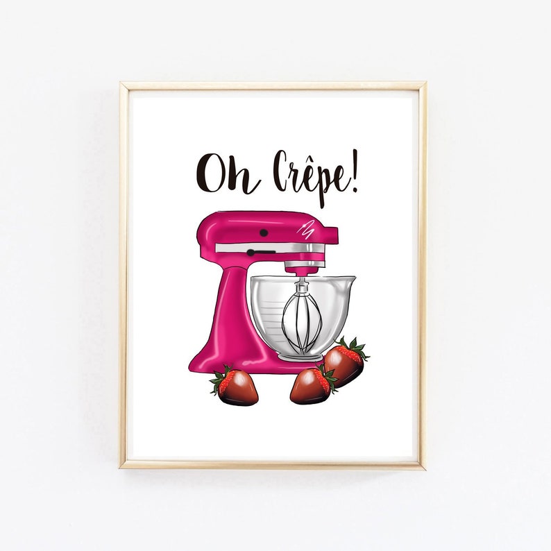 Kitchen Printable Art Fashion Wall Art Girly Room Decor Etsy