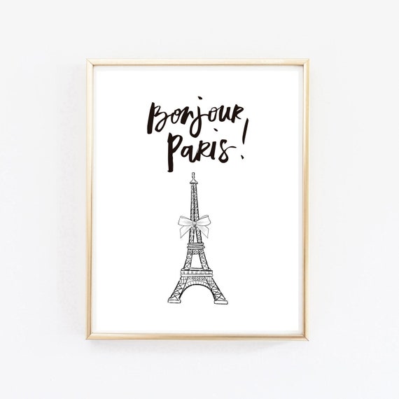 Printable Paris Art Digital Fashion Art Fashion Wall Art Paris Wall Decor Paris Bedroom Decor Girly Wall Art Inspirational Quote