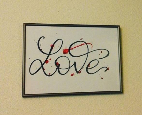 Affiche A4 Calligraphie Love