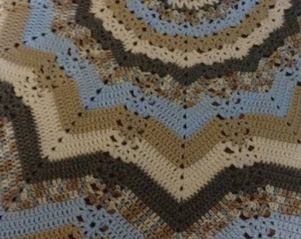 Beautiful 12 point Round Ripple Blanket