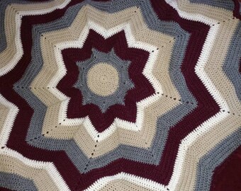 9 Point Round Ripple blanket