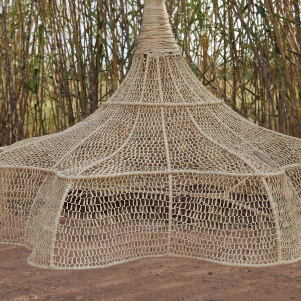 New style the wave Moroccan Lamp Rattan Hanging Wicker Decor Handmade Chandelier