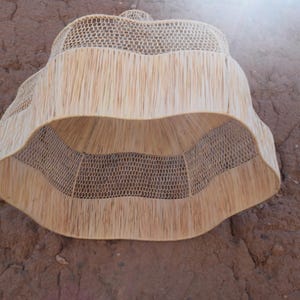 Moroccan Rattan Lamp – Raffia pendant light-Boho Hanging Light Fixture, Handmade Woven Pendant, Natural Ceiling Light
