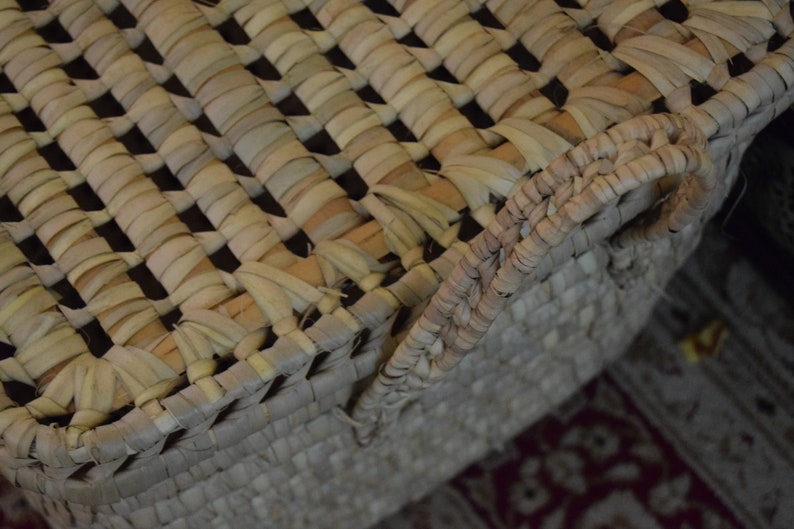 Storage Baset,Wicker Storage Trunk, Rectangular Storage Basket,Palm Leaf Storage image 5