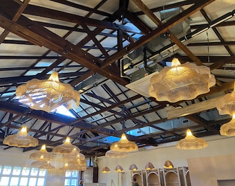 Handmade Moroccan Rattan Pendant Light – Woven Boho Chandelier