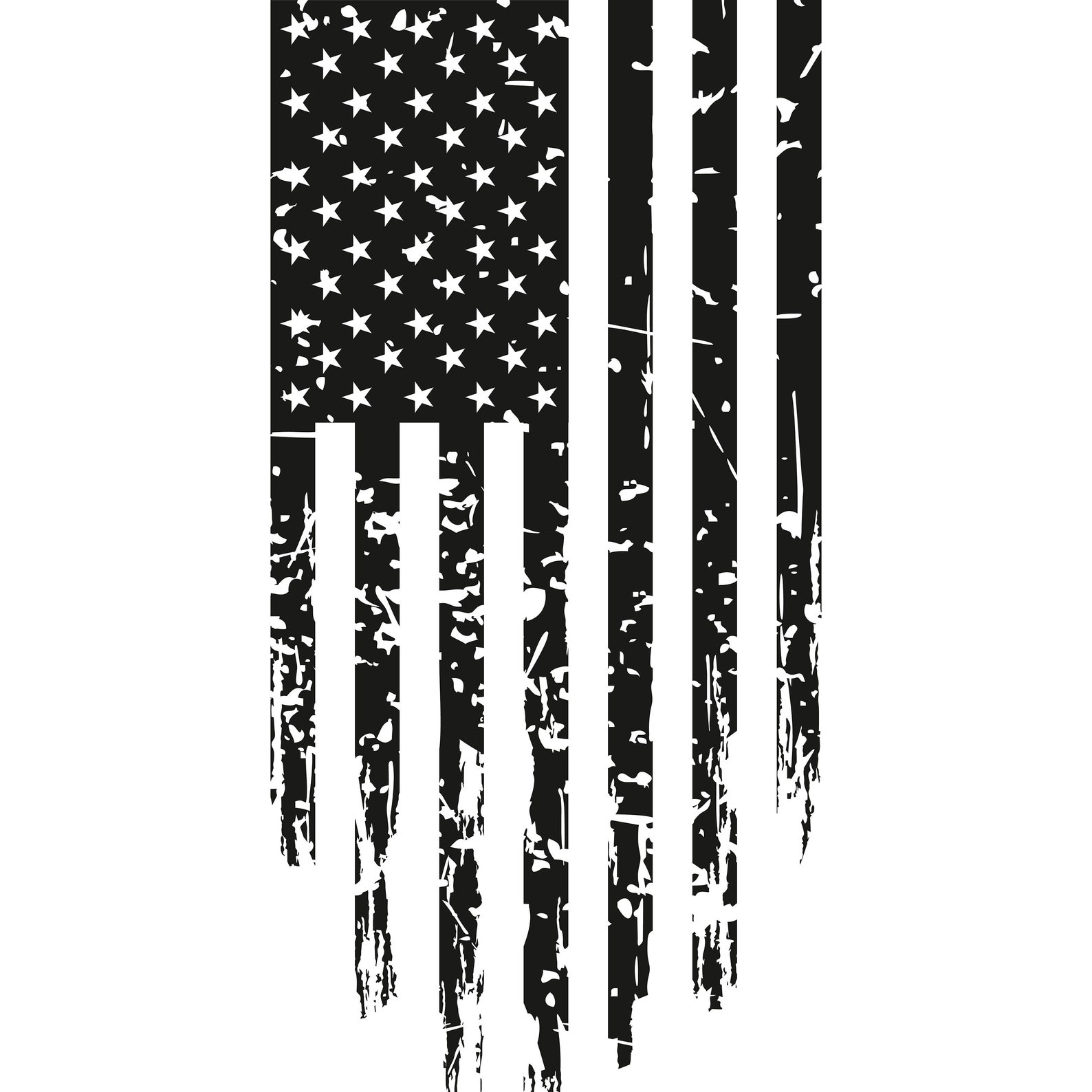 List 90+ Images distressed american flag clip art black and white Superb