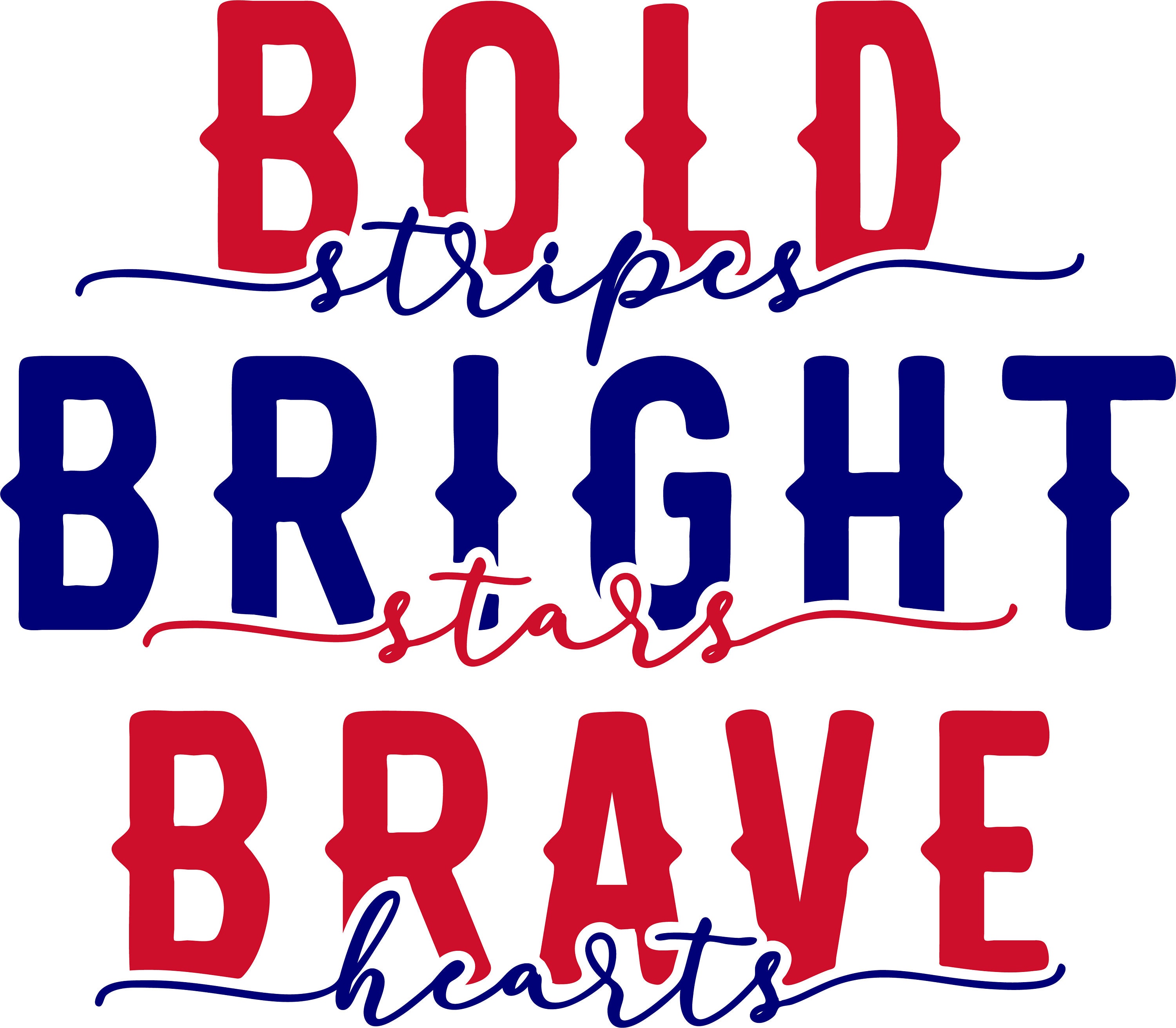 Bold stripes bright stars brave hearts svg png jpg download | Etsy