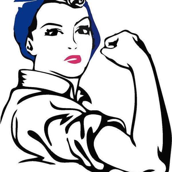 Rosie the Rivetor blue headband download dxf, eps, png, svg