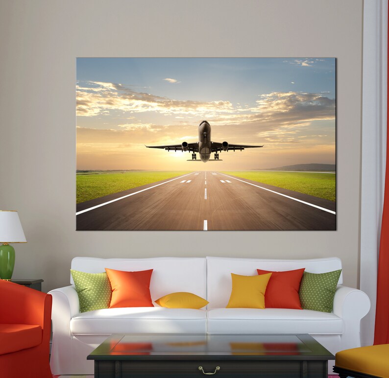 Home Garden Aeroplane Aircraft Airplane Plane Canvas Print Painting Home Decor Wall Art 5p Vintage Nautical Home Decor Posters Prints