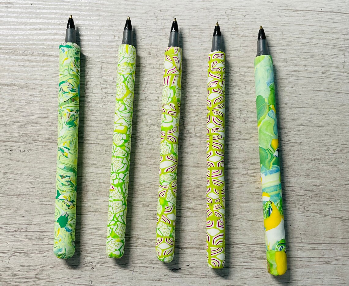 Polymer Clay Wrapped Pens Etsy