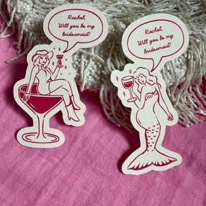 Proposta de madrinha Nome rosa para madrinhas de casamento e eventos Você será meu cartão de madrinha