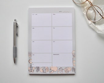History Taking Template for Medical Students | A5 Notepad | Medicine - Nursing - Clinicals - Study Template - Patient History - Anatomical