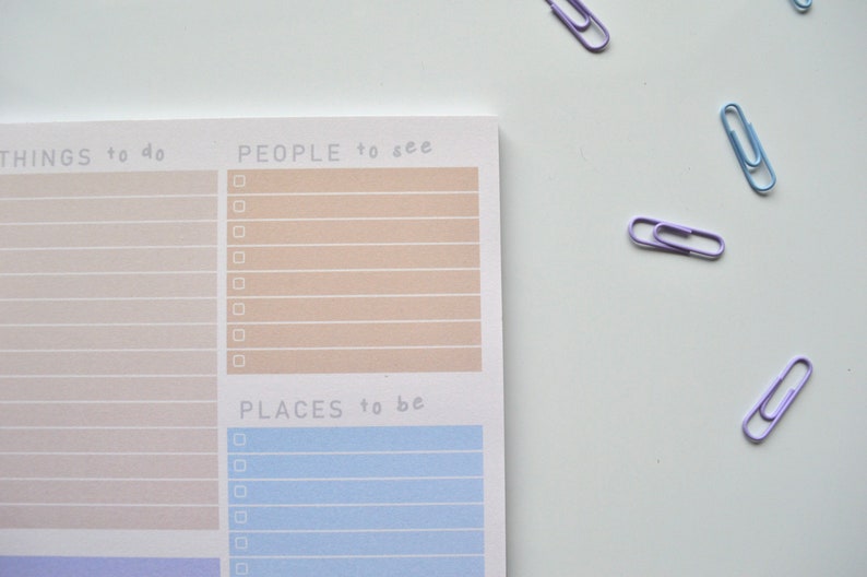 Sunrise A5 To-do List Desk Pad Notepad Organiser - Etsy