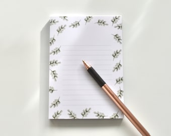 Leafy A6 Memo Pad | Leaf Desk Notepad, stationery lover, stocking filler, Sticky Notes, Shopping list pad, To Do List, Mini Pad, memo pad
