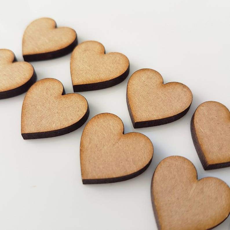 Family Tree 4 Names Personalised Heart 3mm MDF Laser Cut Wooden Craft Blank