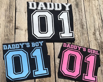 Father daughter son matching tshirts - dad daughter son matching tops - Fathers Day - Christmas gift dads birthday