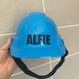 Personalised kids hard hat - construction boys outfit - girls builders hat - fancy dress - construction outfit - hard hat