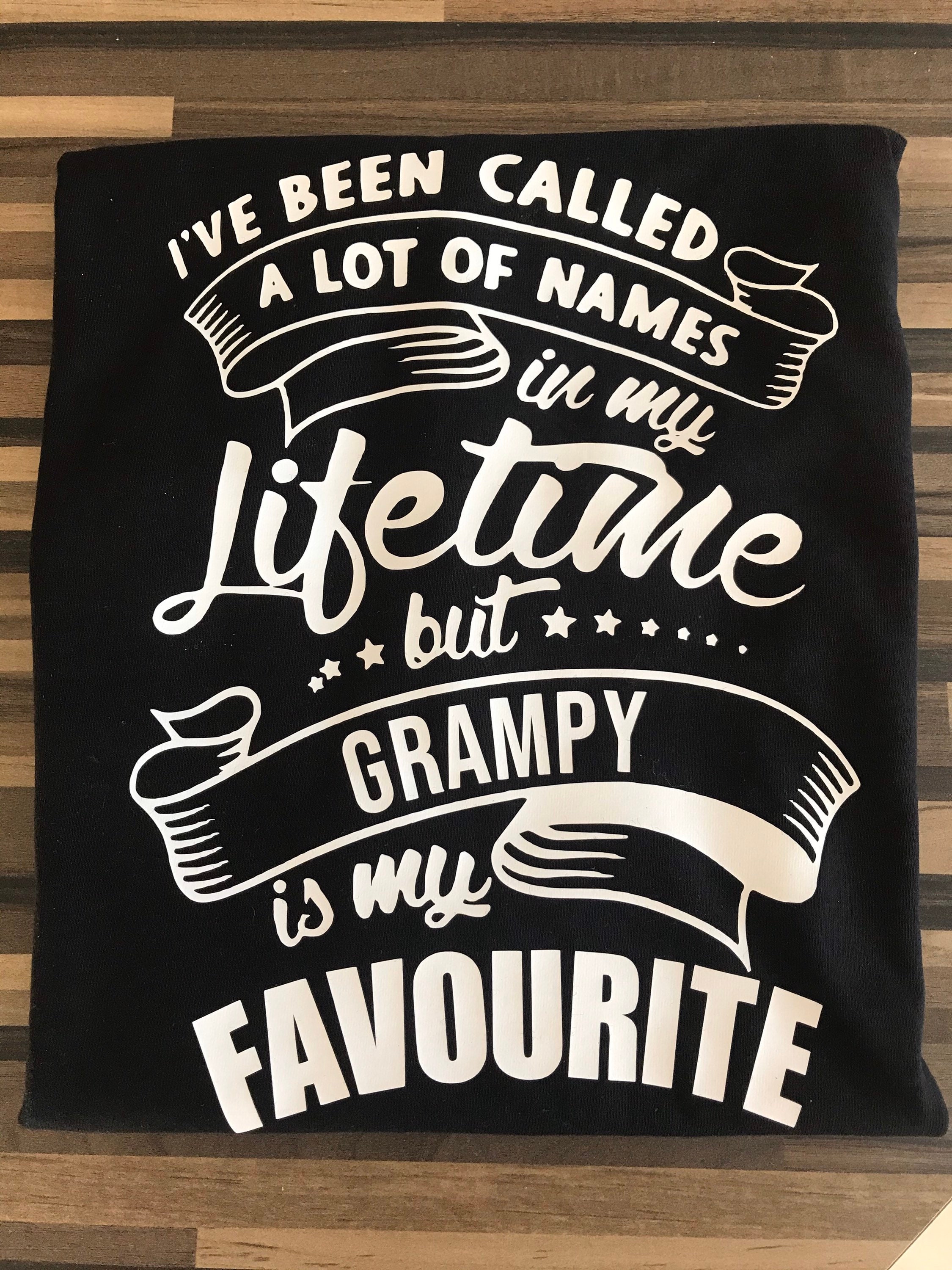 Image of Fathers Day Tshirt - Dad Grandad Grampy Gift Personalised