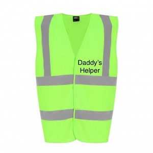 Kids high vis vest construction kids fancy dress construction costume image 7