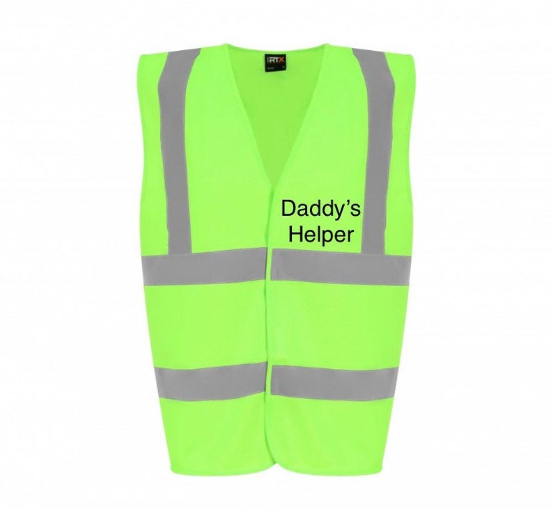 Kids high vis vest construction kids fancy dress construction costume image 7