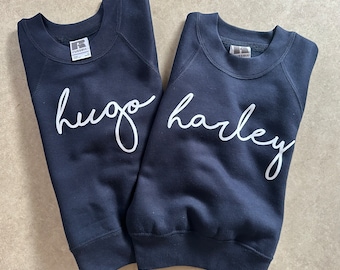 Sweatshirt with first name - personalised jumper - kids jumper with name - kids name sweatshirt - custom jumper