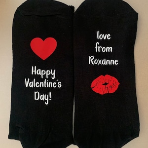 Valentines socks - novelty valentines socks - valentines gift - novelty socks - personalised socks - personalised valentines gift