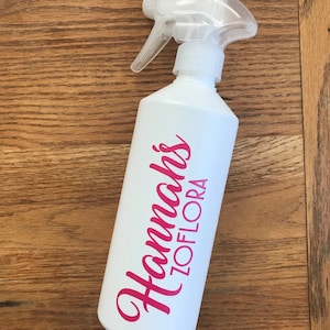 Personalised zoflora bottle - custom cleaning spray bottle - mrs hinch