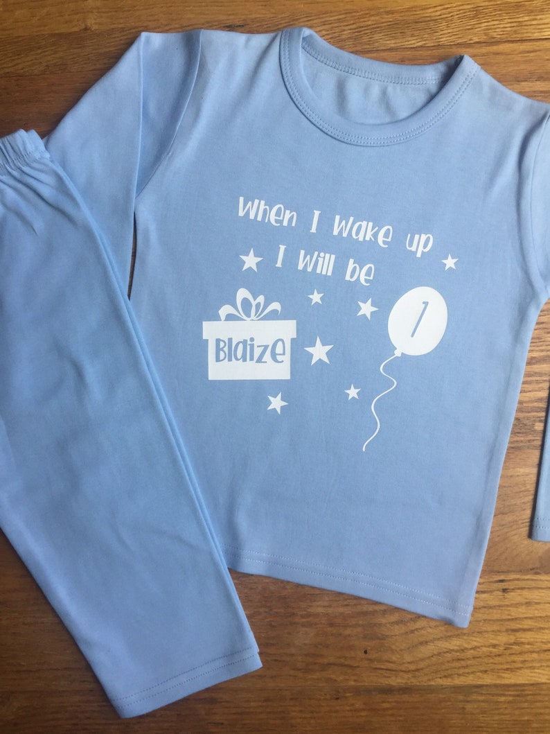 First birthday pjs when I wake up I will be 1 pyjamas Etsy