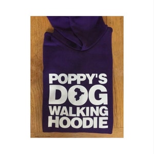 Dog walking hoodie - dog lover gift - dog breed - personalised - dog mum - dog dad