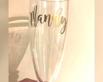 Copas de champán Prosecco para exteriores - Copas de plástico resistentes y reutilizables - Regalos para fiestas, cumpleaños, despedidas de soltera - Personalizadas - Vaso de jacuzzi para despedidas de soltera
