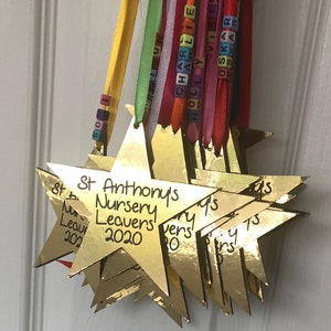 Preschool graduation medals - nursery leavers medals - school leaver medals - graduation medals - preschool leaver gifts - early years -