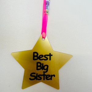 Big brother medal - big sister award  - sibling new baby gift- best big brother - best big sister