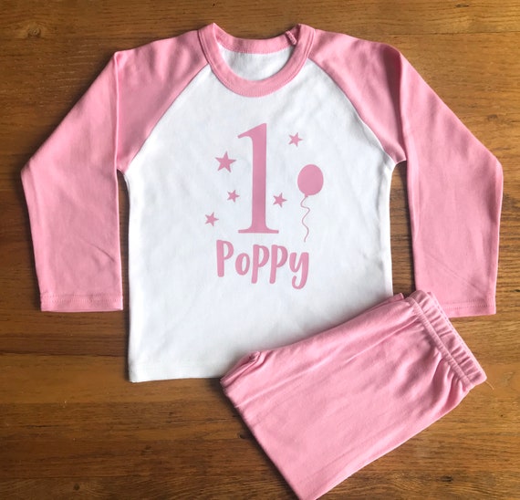 1 personalised pjs 1st birthday pyjamas first birthday pjs Etsy