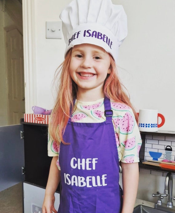 Delantal Niña Años Delantal Y Gorro De Chef Ajustable Para Niños
