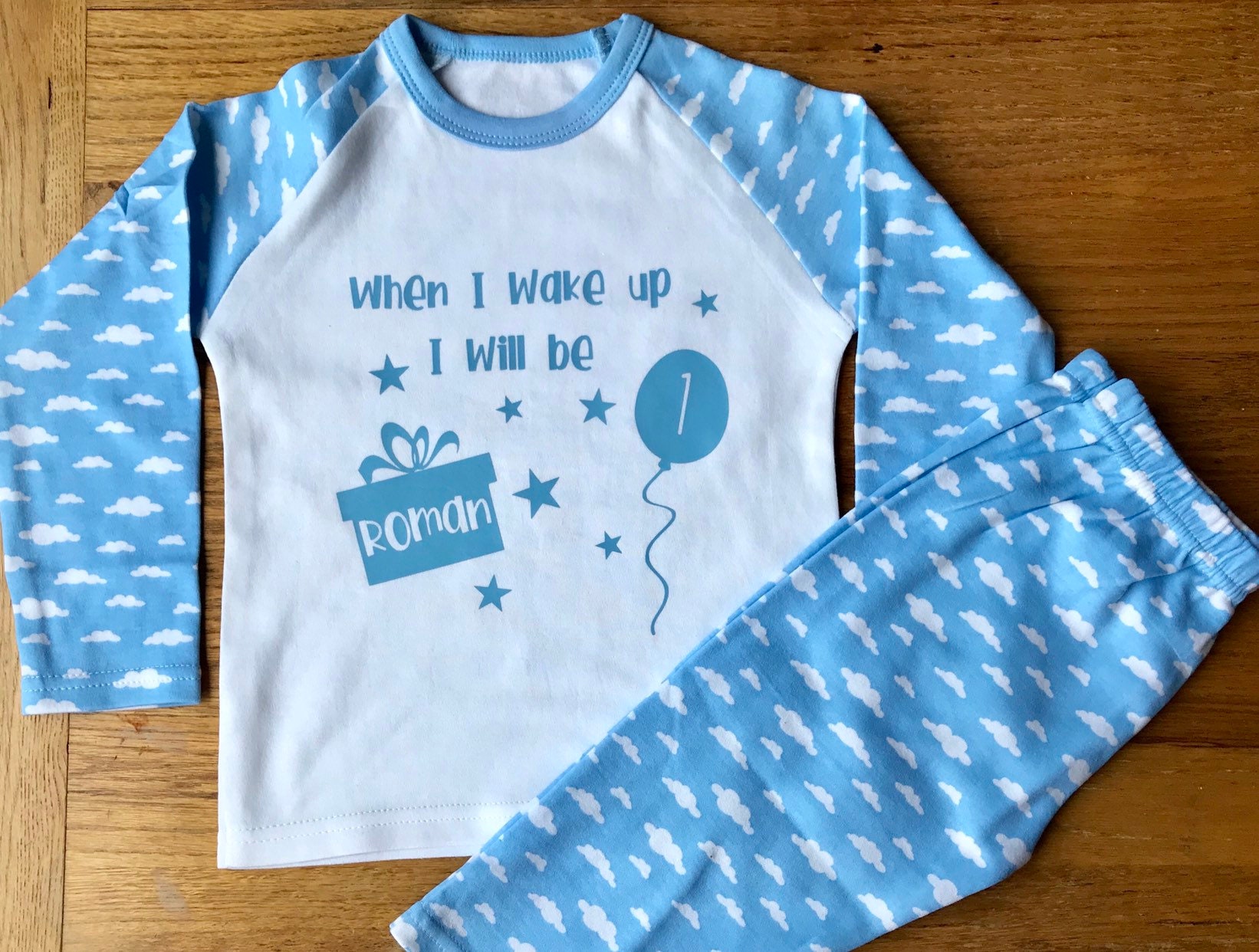 First birthday pjs when I wake up I will be 1 pyjamas Etsy