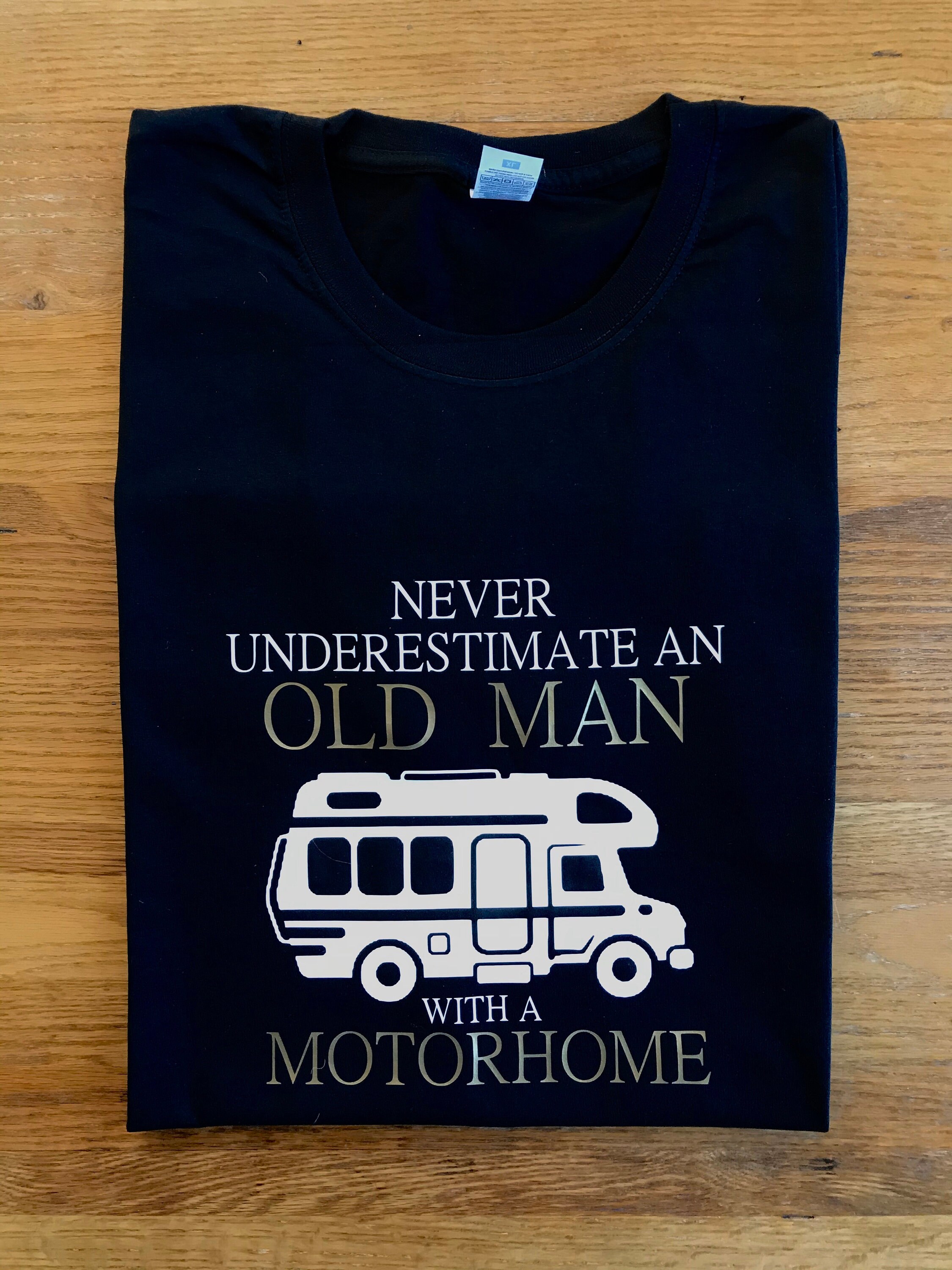 Image of Campervan Tshirt - Men's Gift Dad Grandad Camping Caravanning Caravan