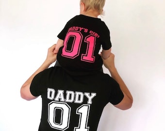 Father daughter son matching tshirts - dad daughter son matching tops - Fathers Day - Christmas gift dads birthday